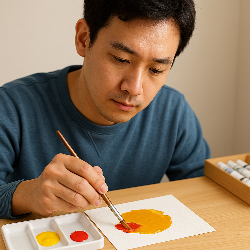 山吹色の作り方をやさしく解説|絵の具・色の配合ときれいに見せるコツ